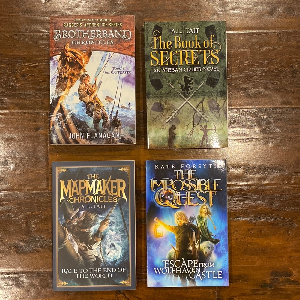 NWT 4 Fantasy Magic Adventure Themed Paperback YA Novels Bundle